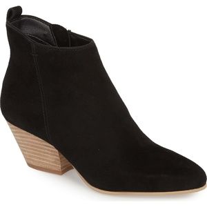 Dolce Vita Black Suede Booties NWT Sz 6